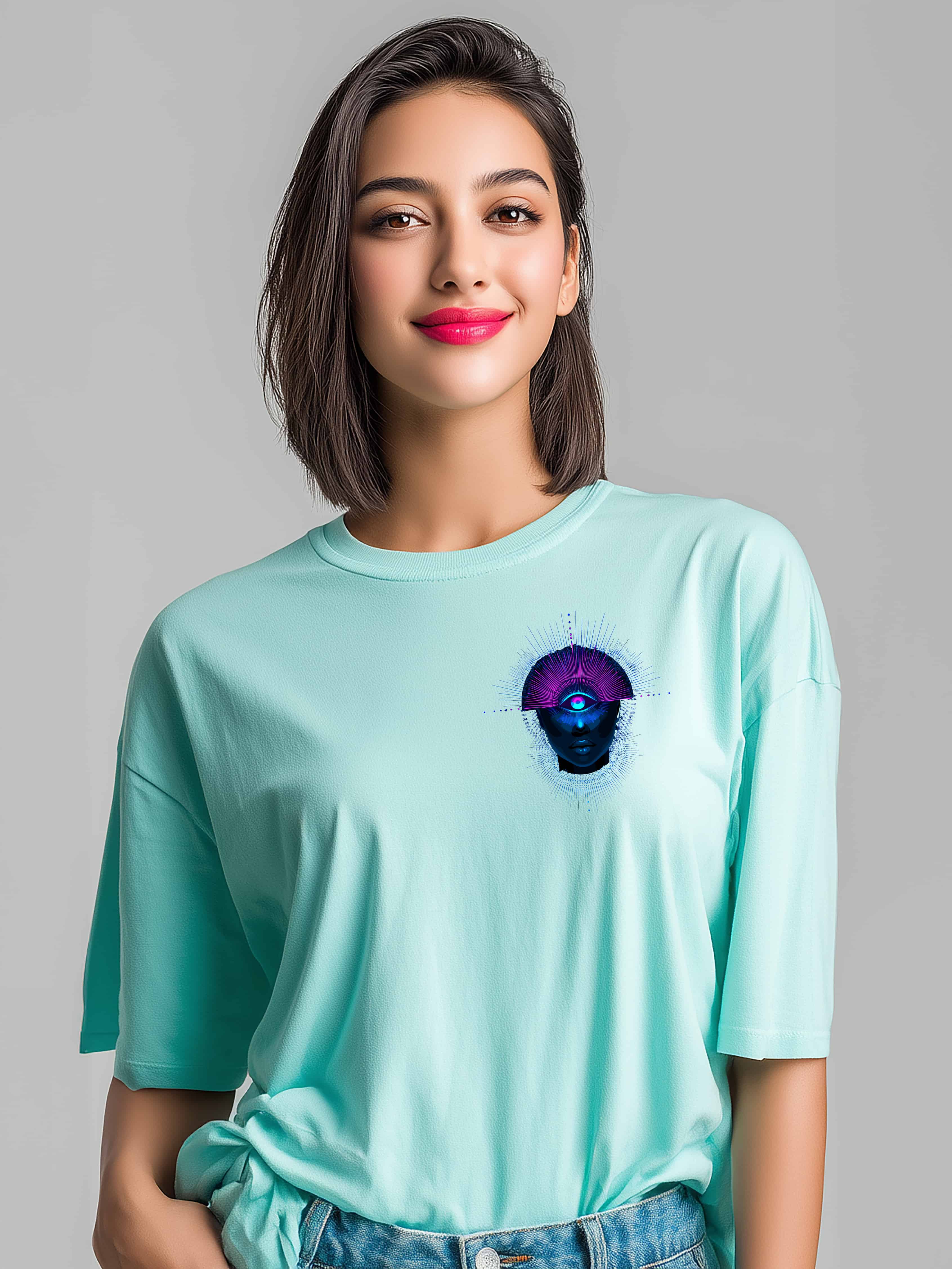 Third Eye Vibe Oversized Cotton Tee