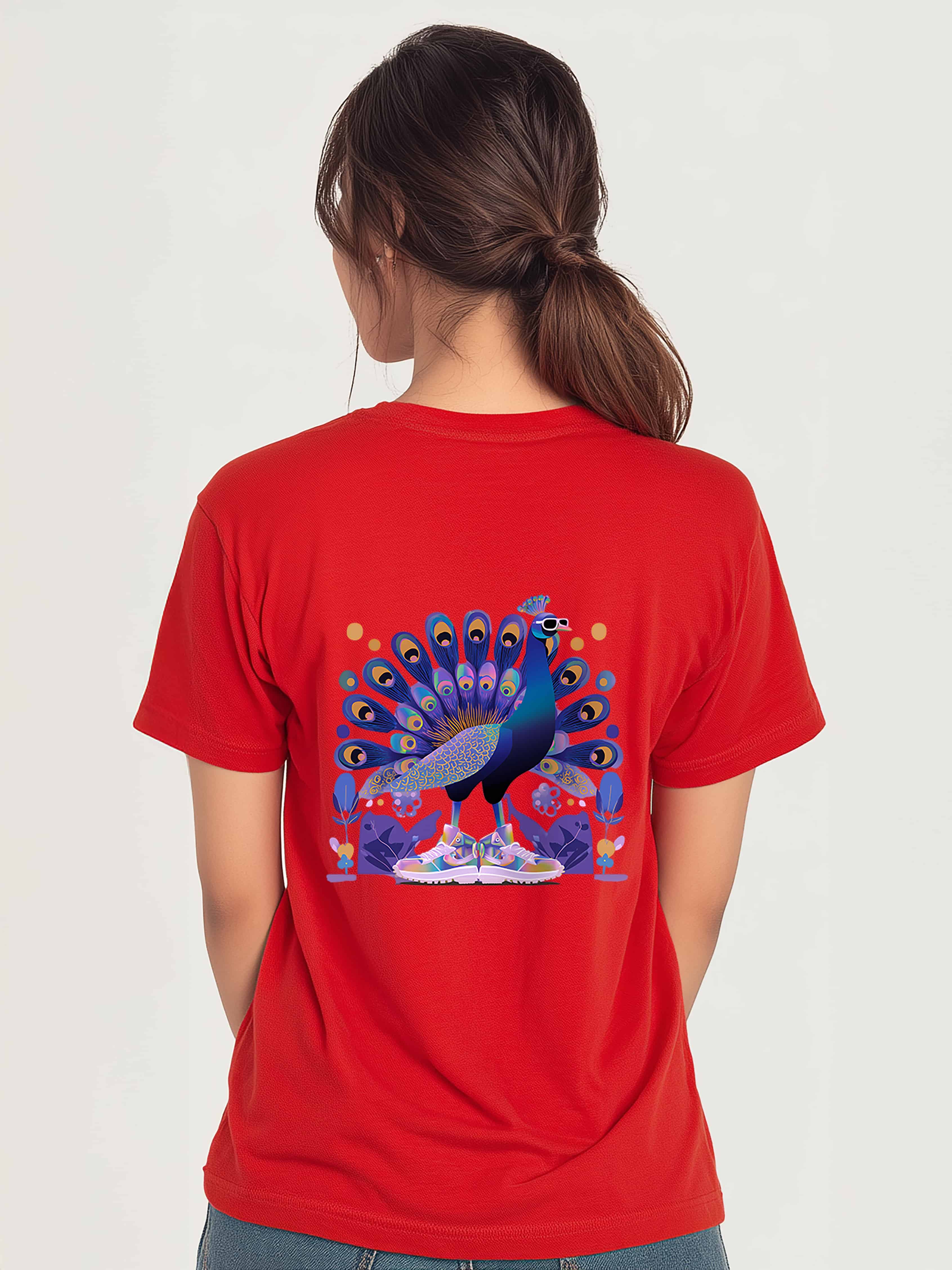 Peacock Flex Oversized Cotton T-Shirt