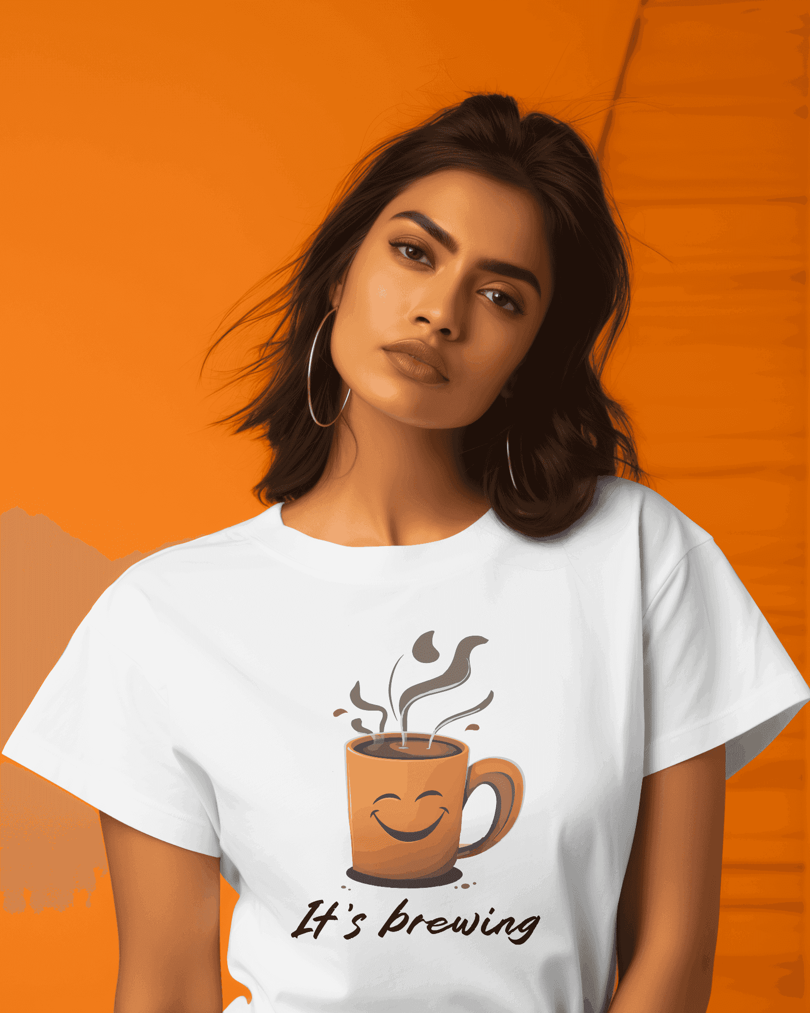 It's Brewing Women's Coffee Lover Cotton T-Shirt