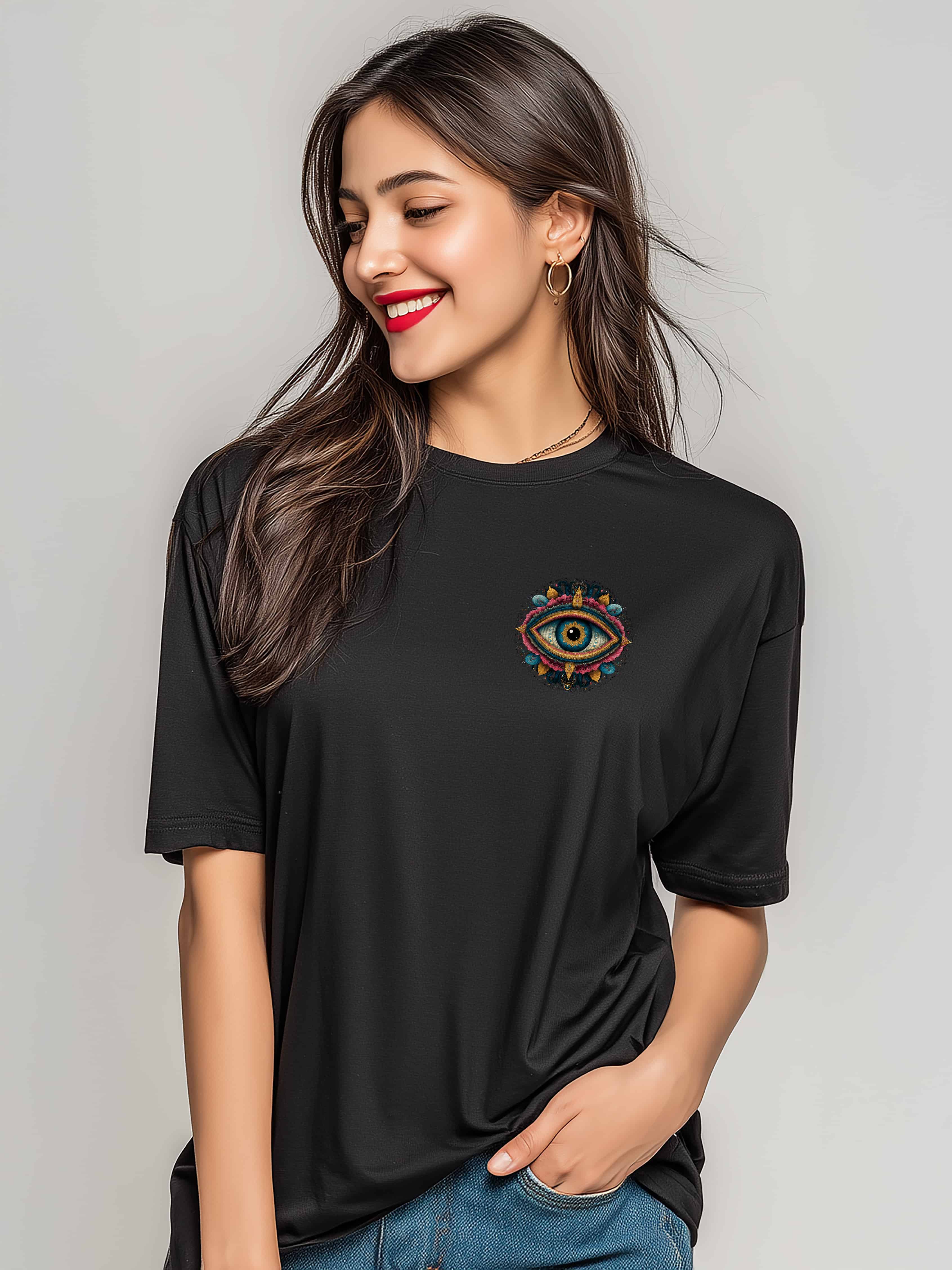 All Seeing Eye Oversized Cotton Tee