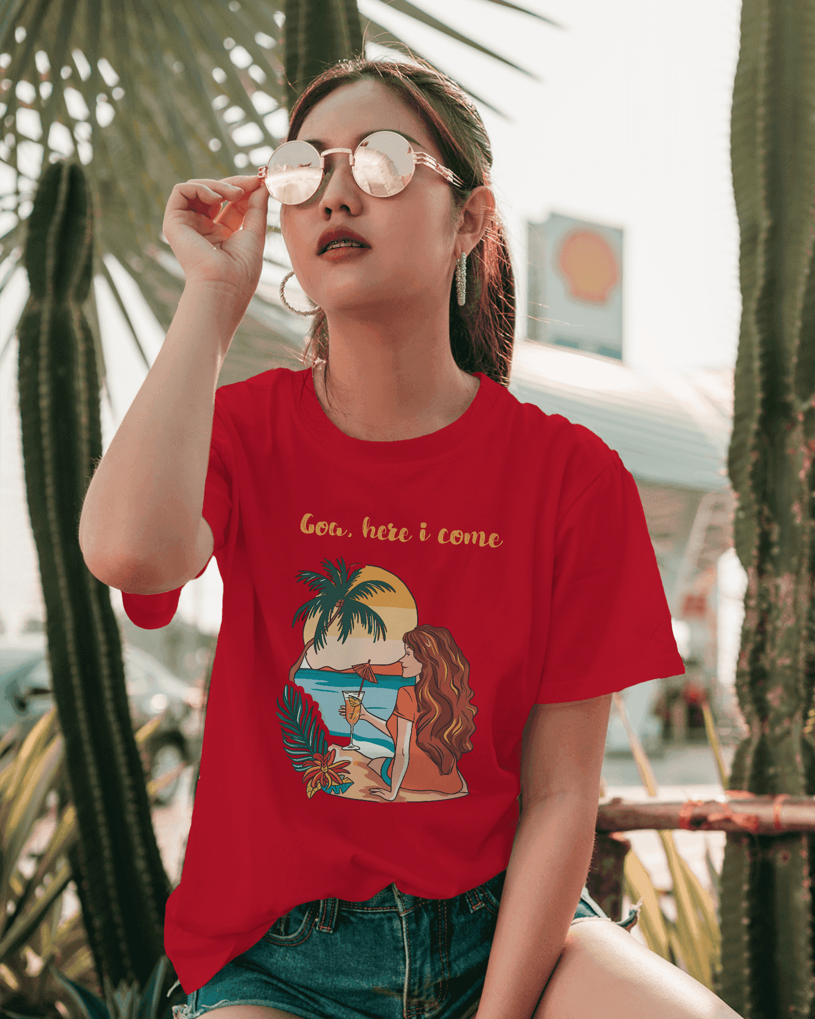 Goa Dreamin' Women's Cotton T-Shirt"