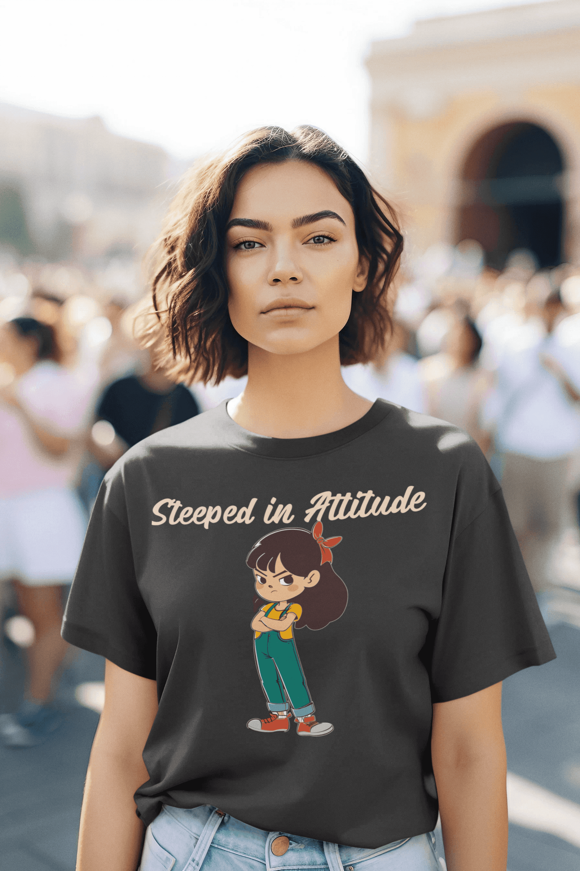 Steeped In Attitude Women's Cotton T-Shirt