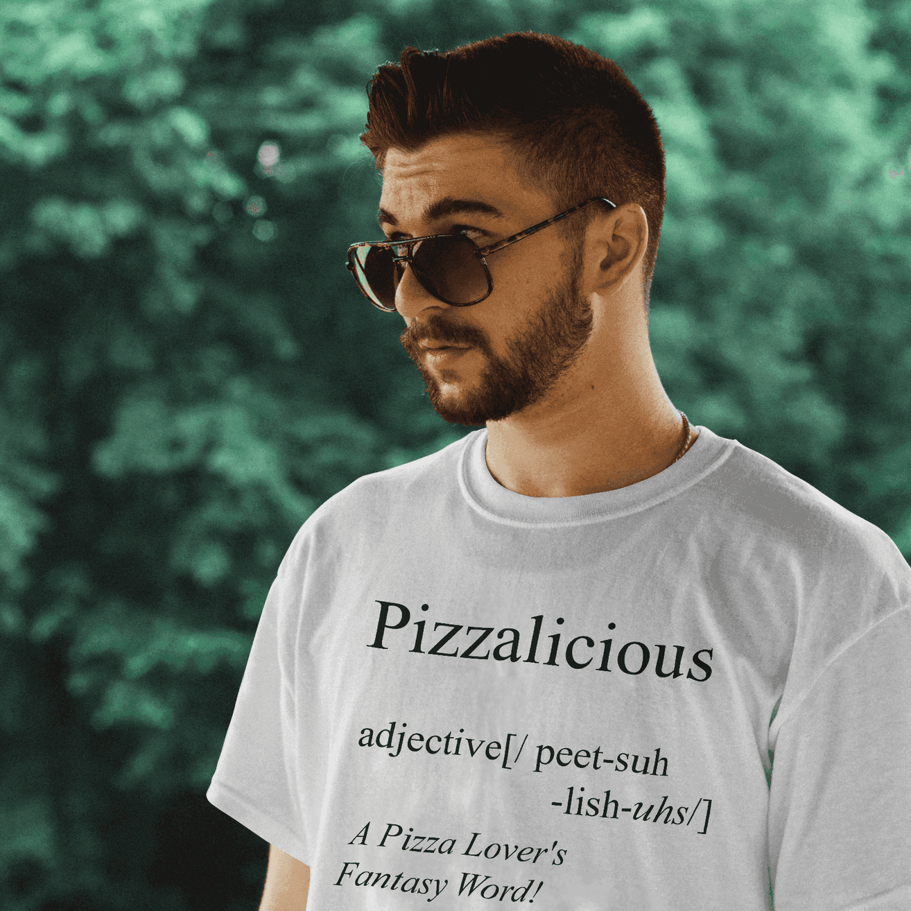 "Slice of Paradise" Men's Graphic T-Shirt - PizzaLicious
