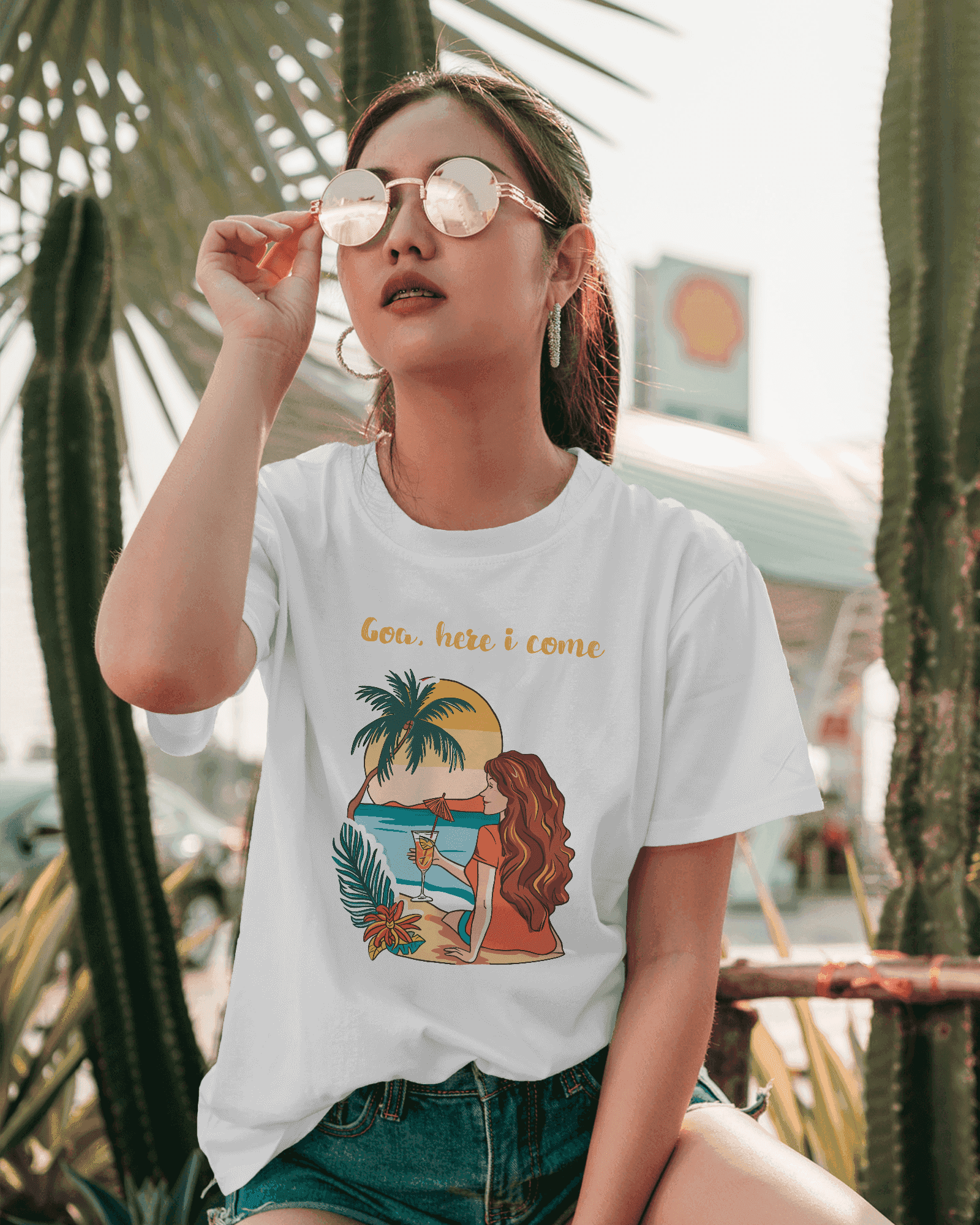 Goa Dreamin' Women's Cotton T-Shirt"