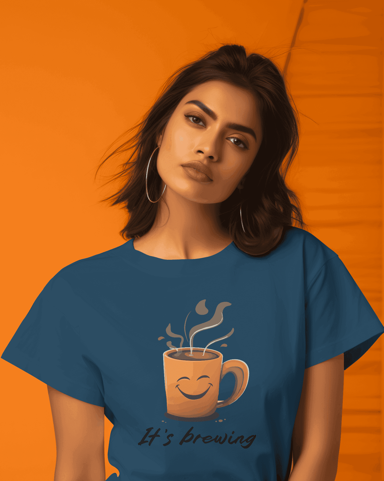 It's Brewing Women's Coffee Lover Cotton T-Shirt