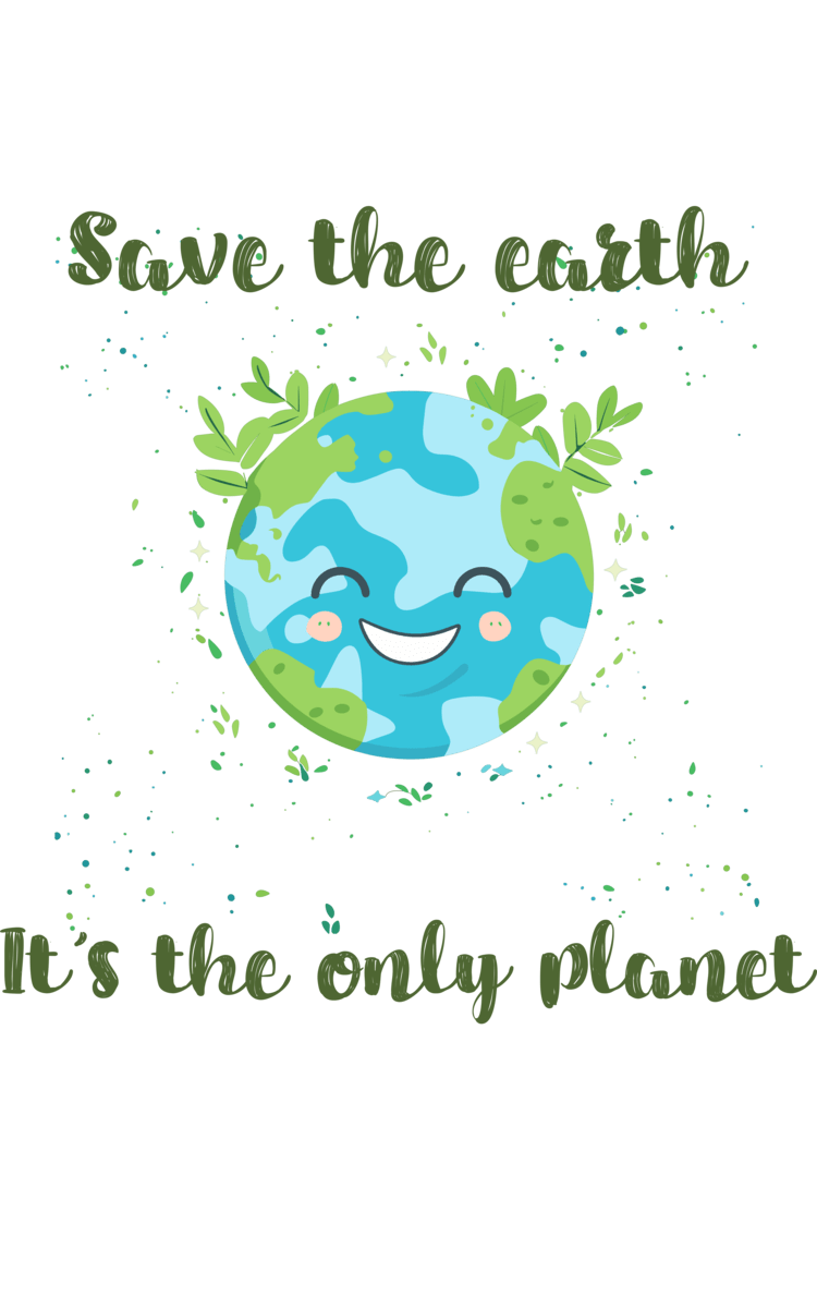 "Save The Earth" Environment Day Theme T-Shirt Women's  T-Shirt