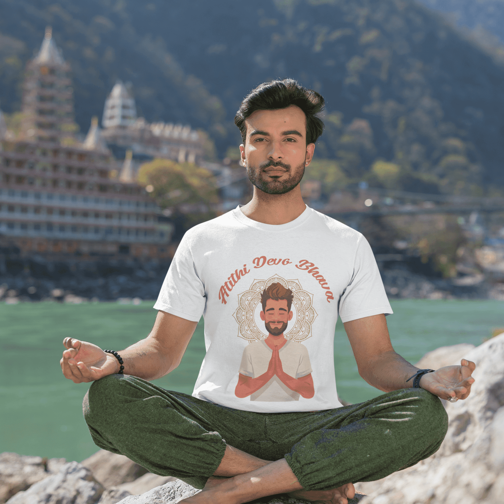 Atithi Devo Bhava Men's Graphic T-Shirt - Hospitality Personified