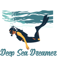 Deep Sea Dreamer Women's Graphic T-Shirt - Snorkeling/Scuba Diving