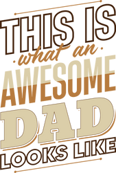 "This Is What an Awesome Dad Looks Like"  Father's Day Special  Men's Oversized Cotton T-Shirt