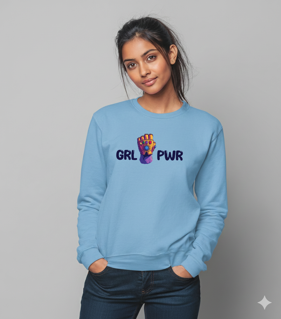 Girl Power Graphic Sweatshirt for Women | Storeily Winter Collection