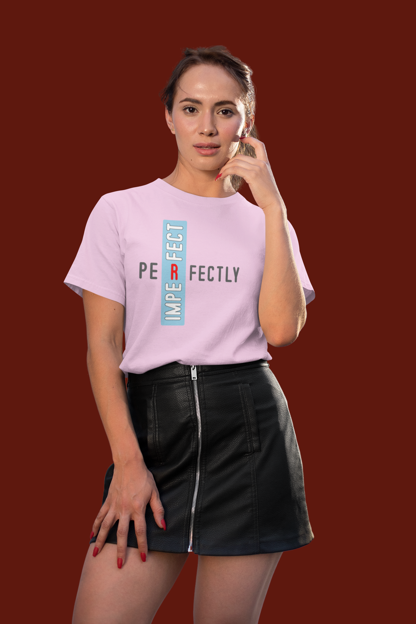 Perfectly Imperfect Women's Empowerment Cotton T-Shirt