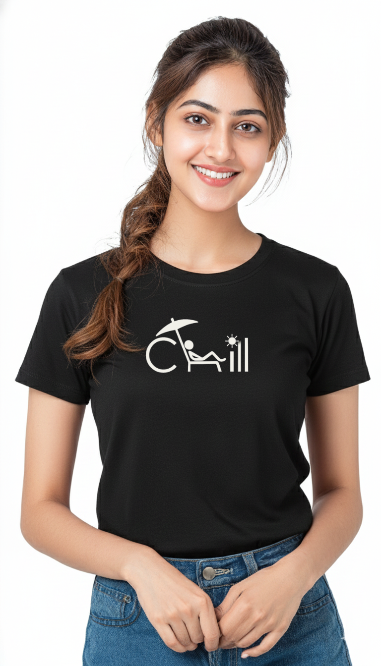 Women’s “Chill” Graphic Cotton Tshirt