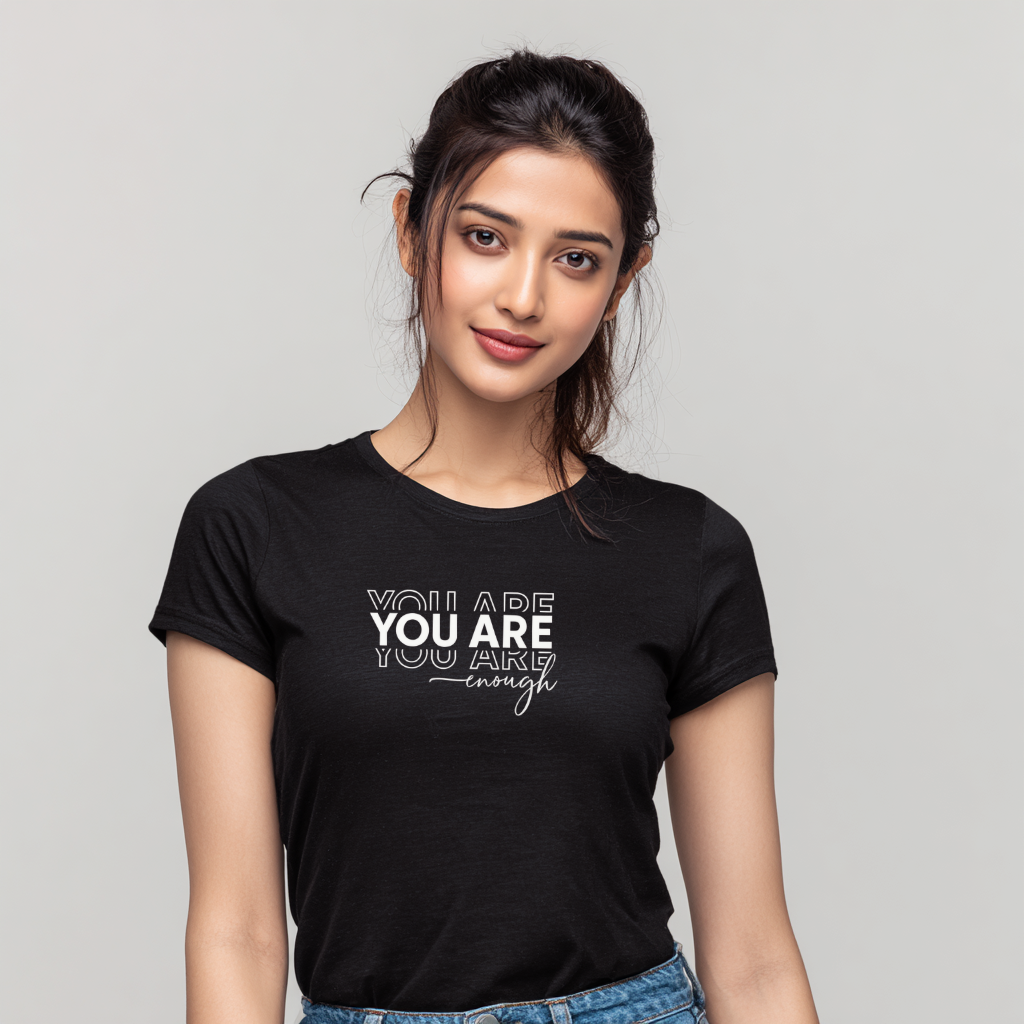 Women’s “You Are Enough” Minimalist Motivational Tshir