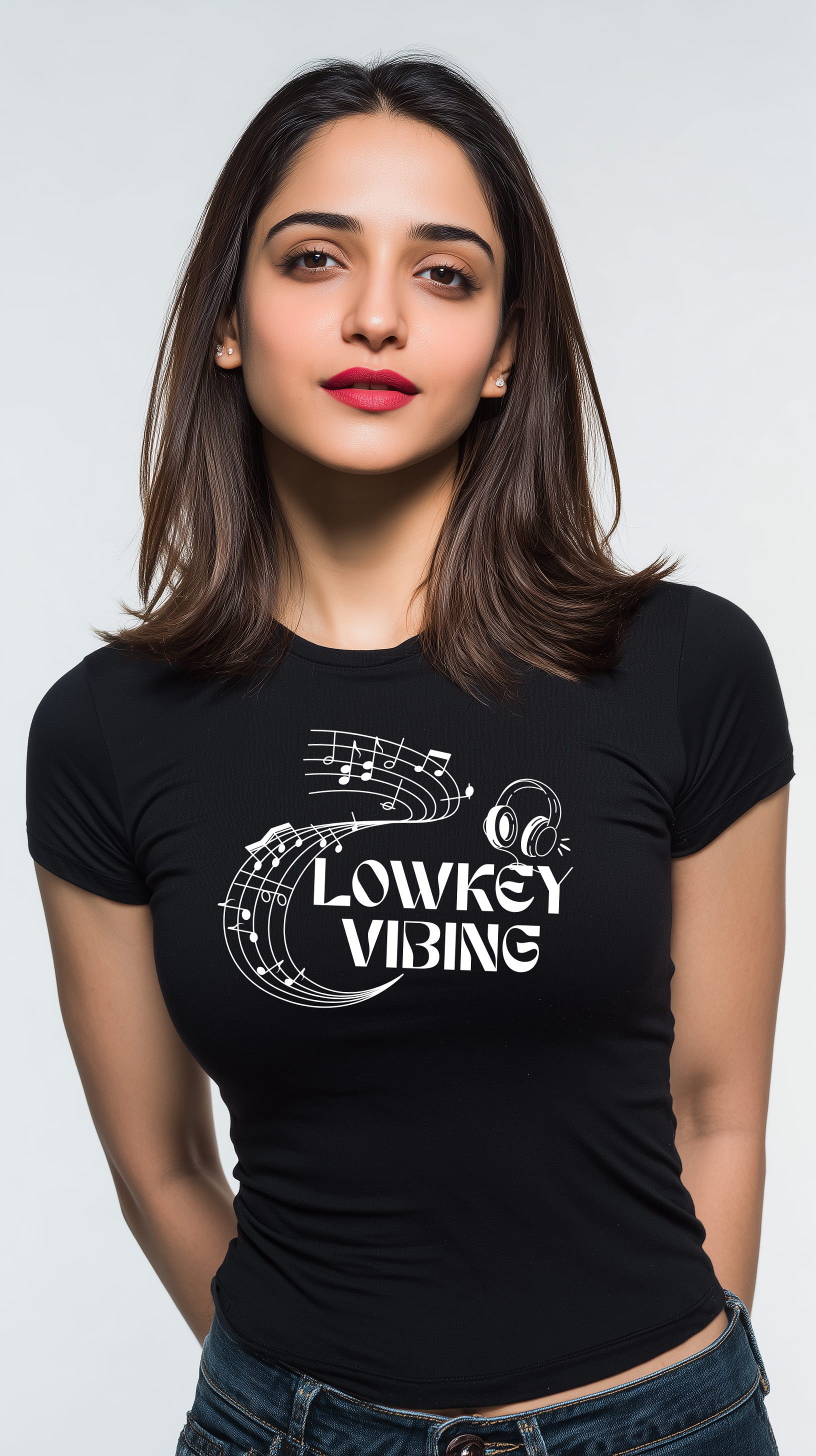 Lowkey Vibing Women’s Cotton T-Shirt