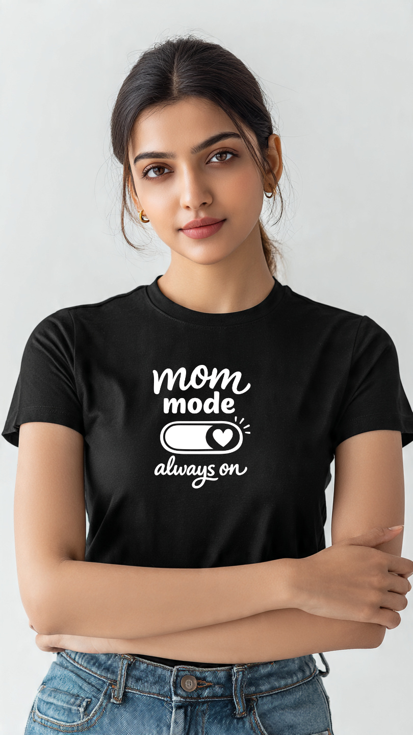 Mom Mode Always On – Women’s Cotton T-Shirt