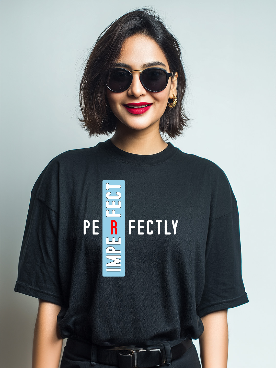 "Perfectly Imperfect" Women's Cotton Oversized Cotton T-Shirt