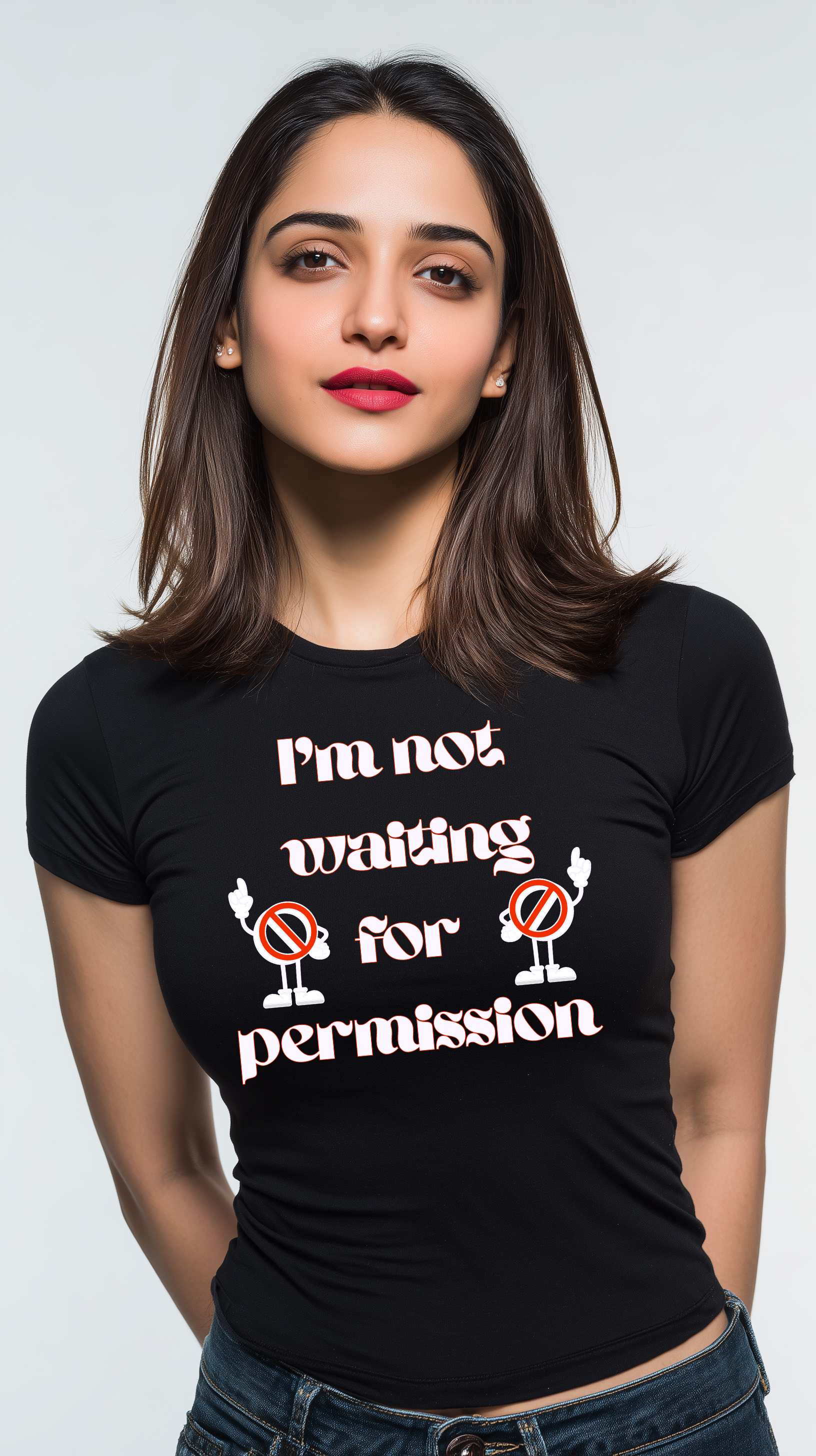 I Am Not Waiting for Permission Women’s Cotton T-Shirt