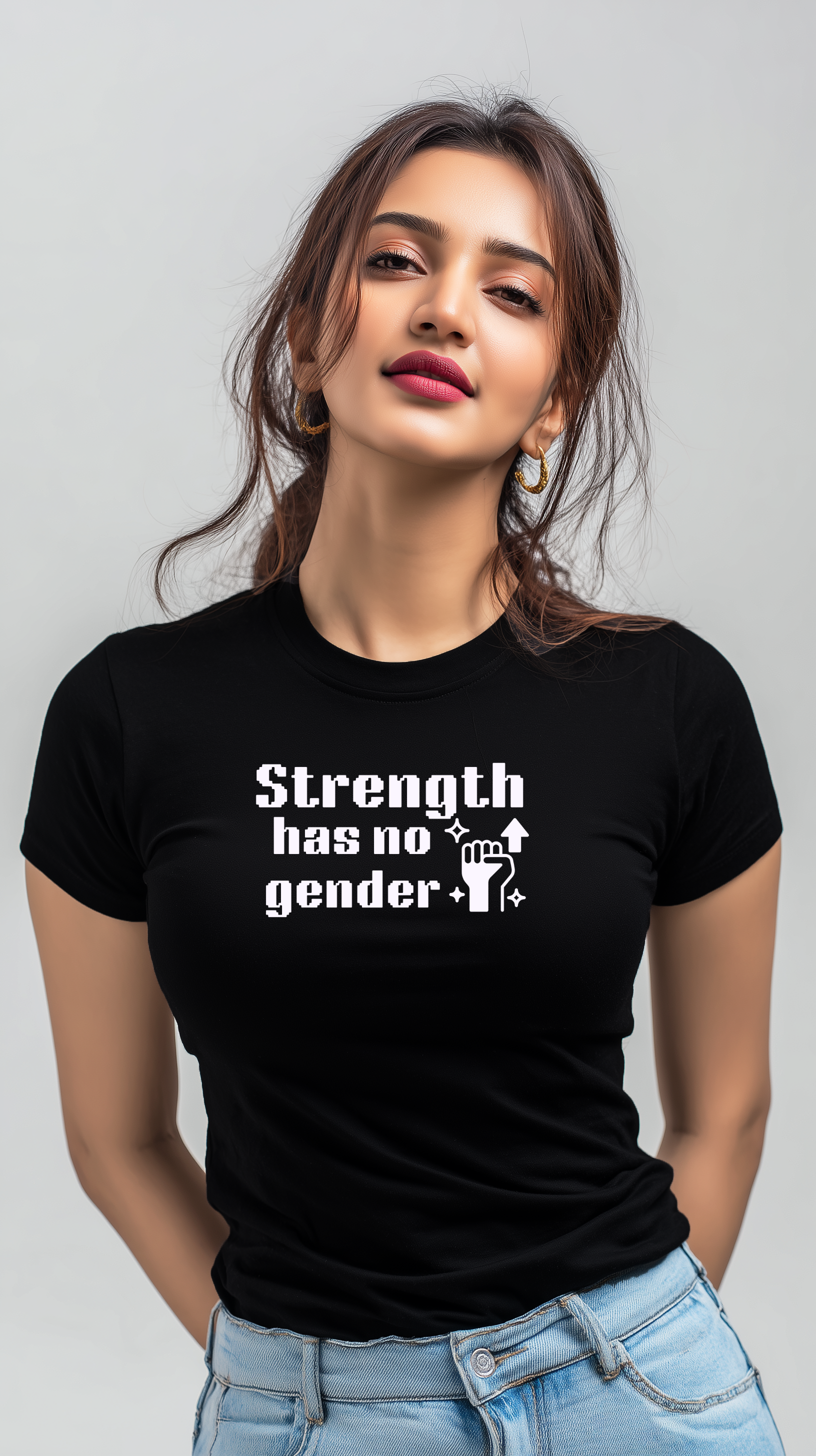 Strength Has No Gender Women’s Cotton T-Shirt
