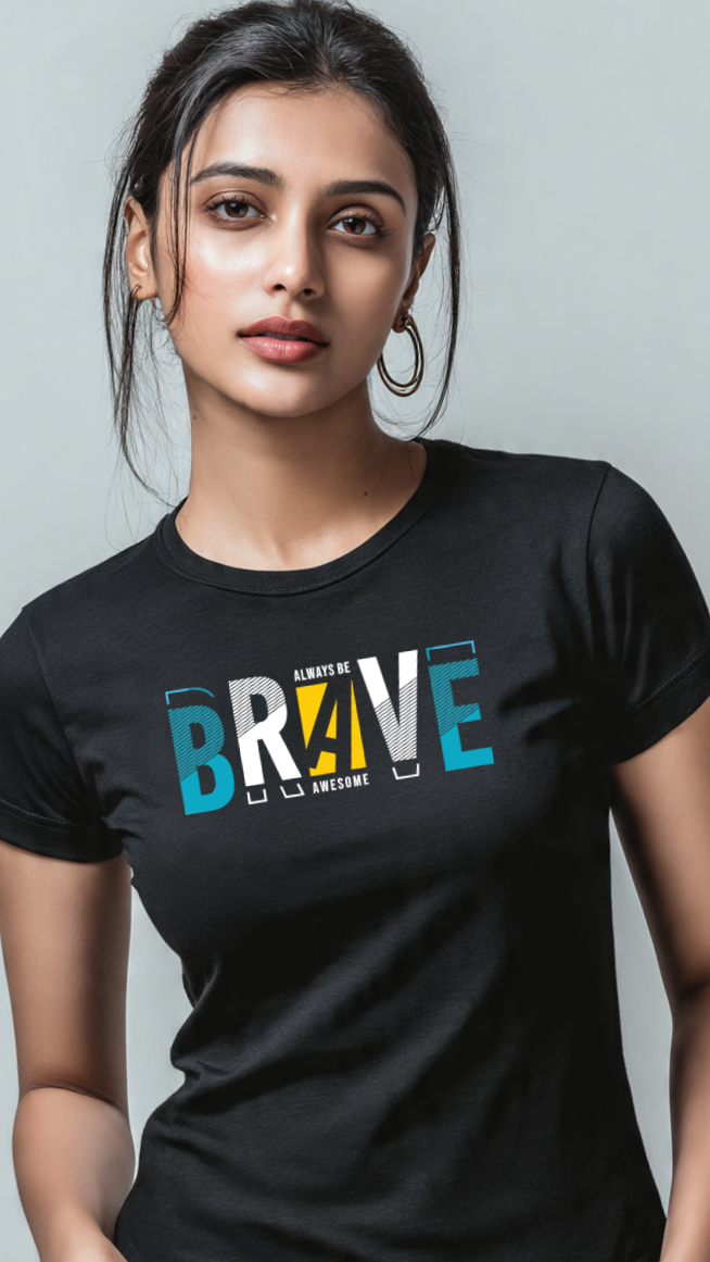 Always Be Brave – Women’s Cotton T-Shirt