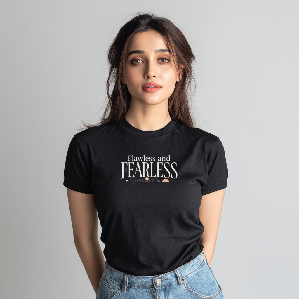 Women’s “Flawless & Fearless” Cotton Tshirt