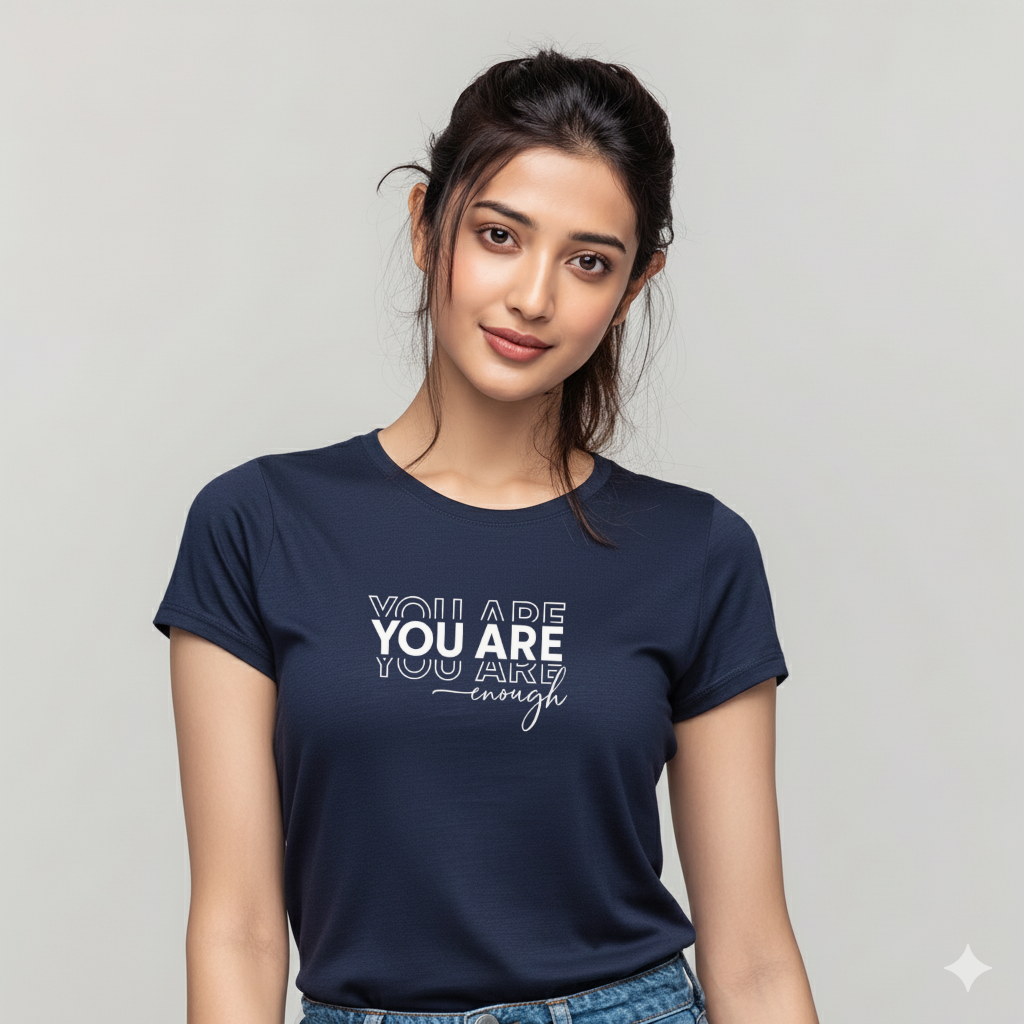 Women’s “You Are Enough” Minimalist Motivational Tshir