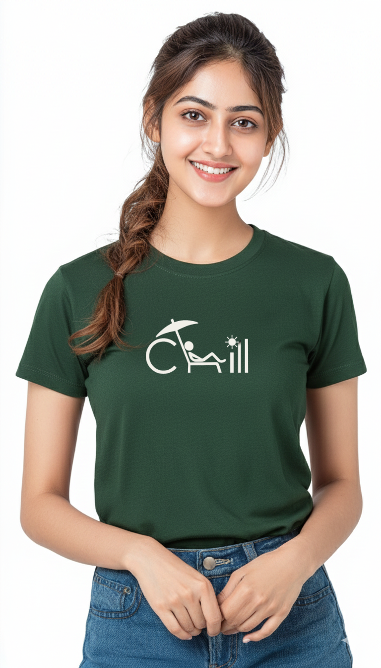 Women’s “Chill” Graphic Cotton Tshirt