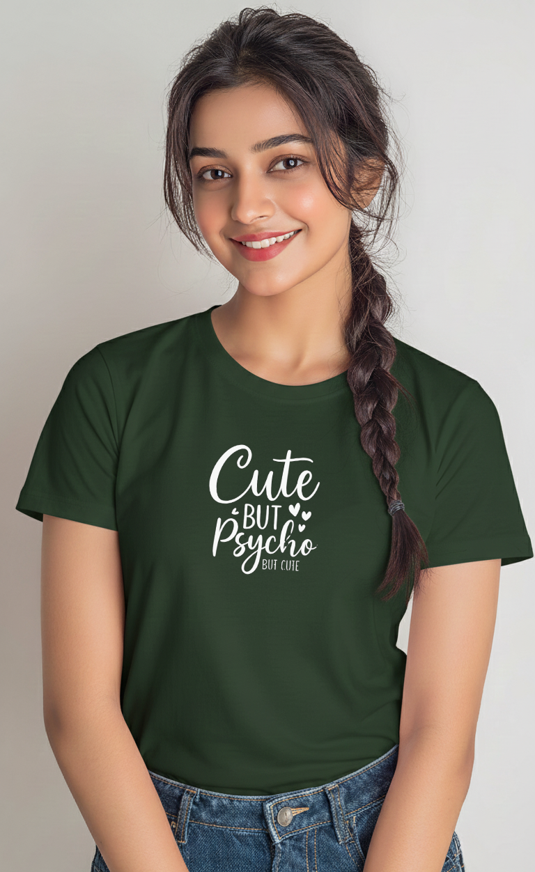Cute Buy Psycho – Women's  Cotton T-shirt