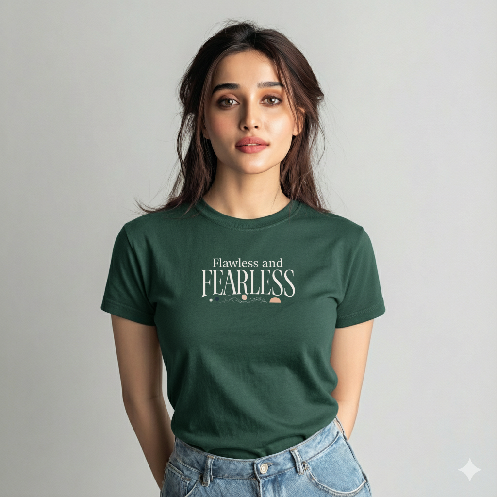 Women’s “Flawless & Fearless” Cotton Tshirt