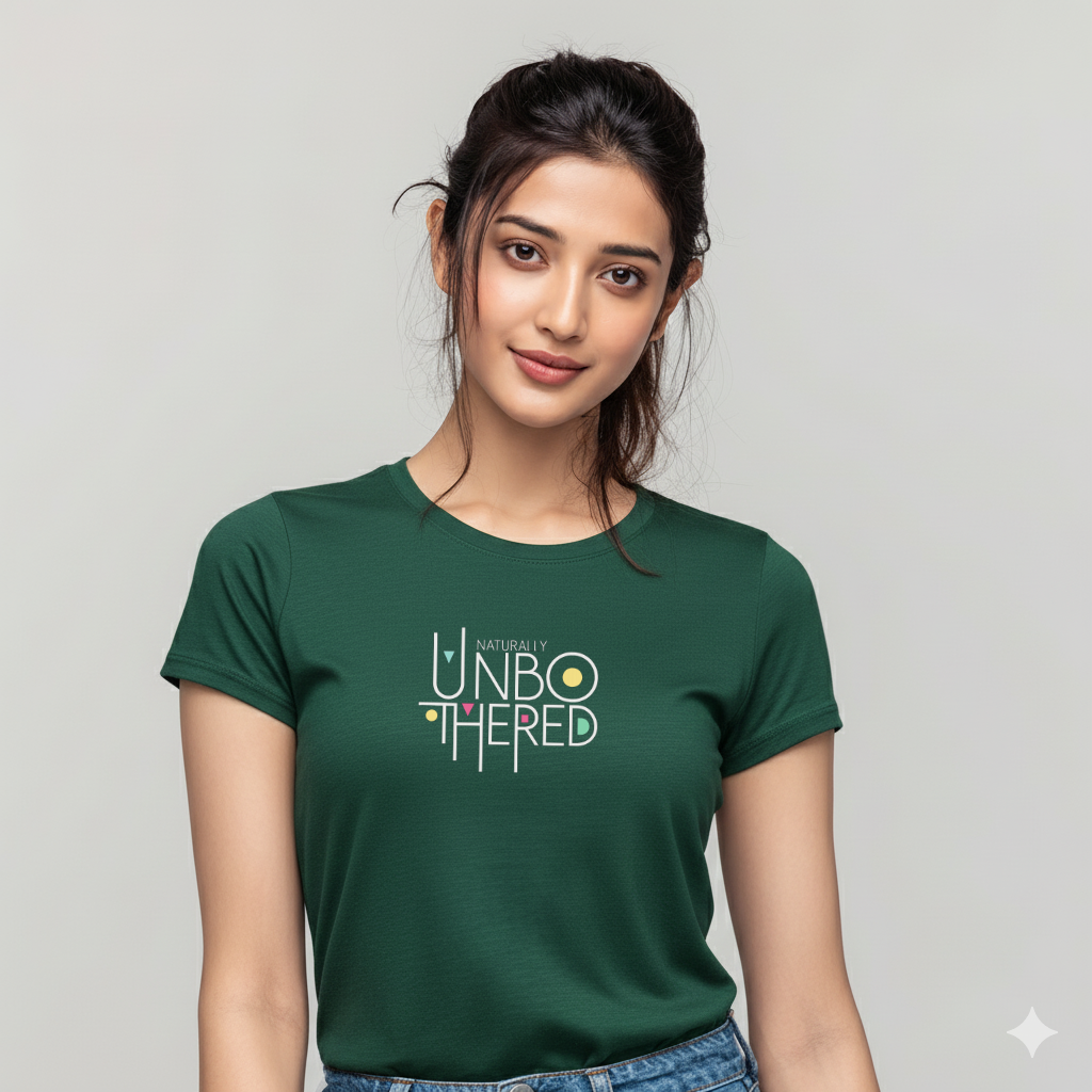 Naturally Unbothered – Women's  Cotton T-shirt