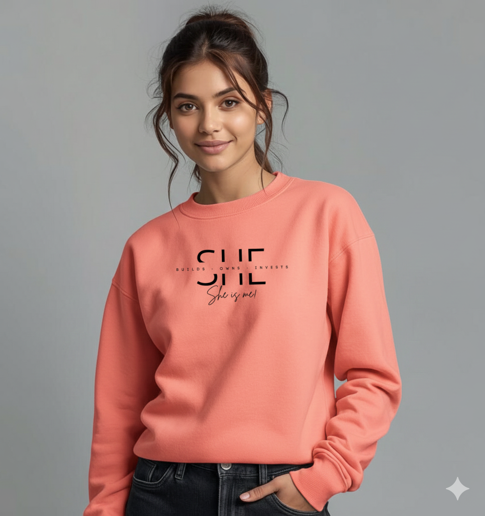 She is Me Graphic Sweatshirt for Women | Storeily Winter Collection