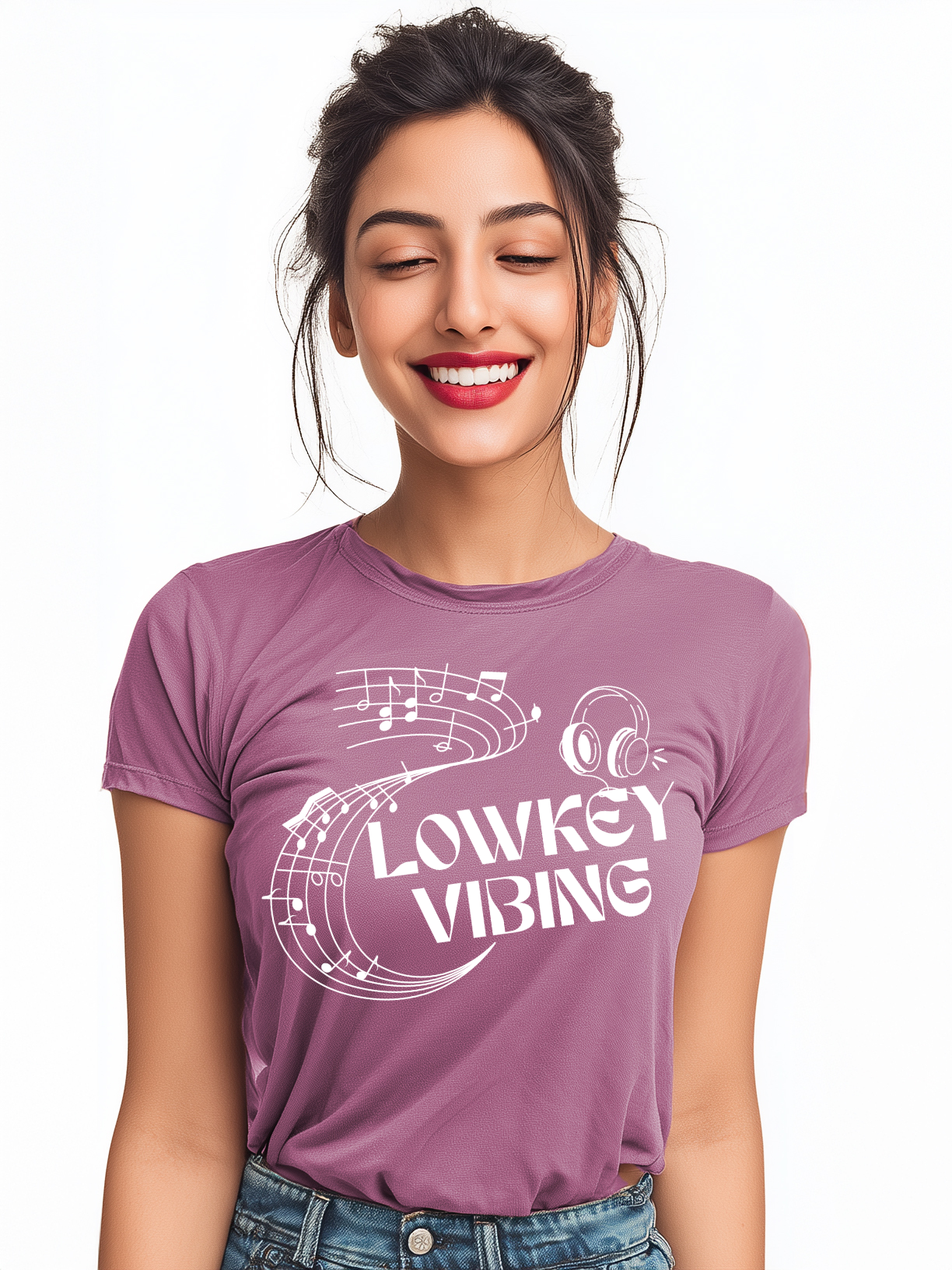Lowkey Vibing Women’s Cotton T-Shirt