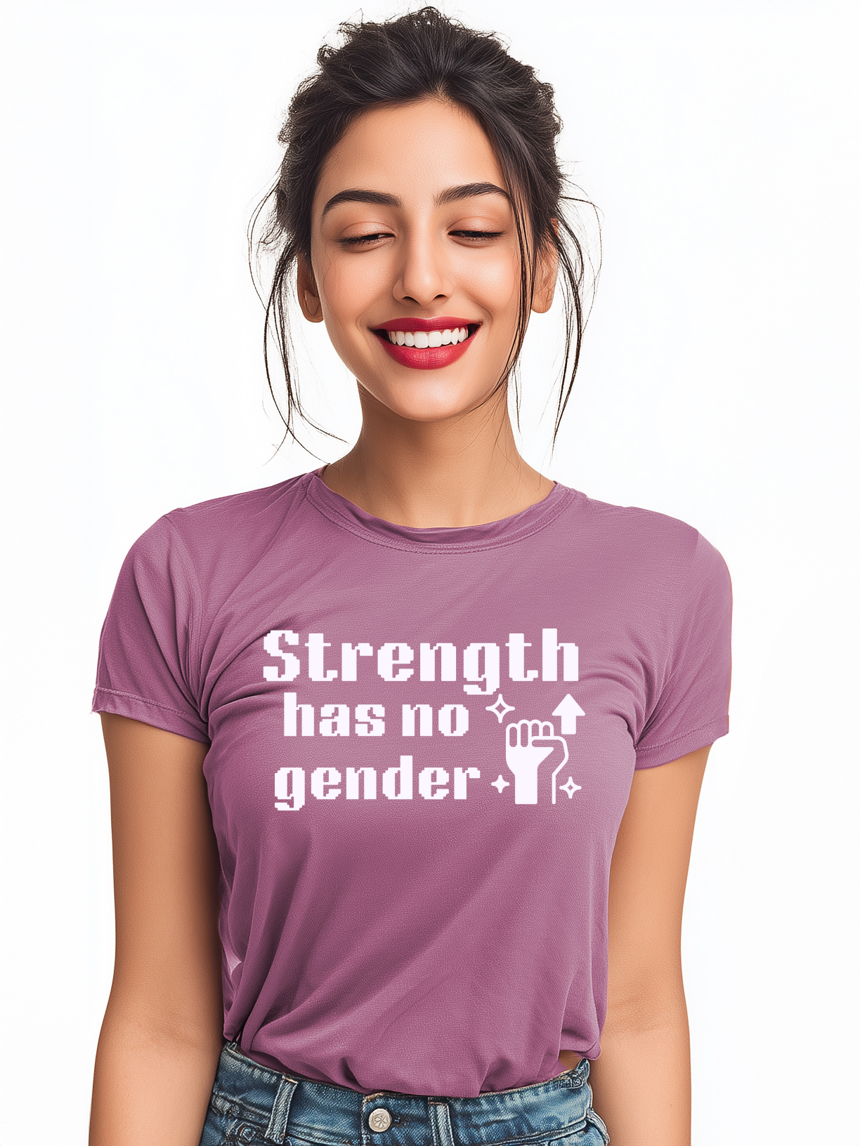 Strength Has No Gender Women’s Cotton T-Shirt