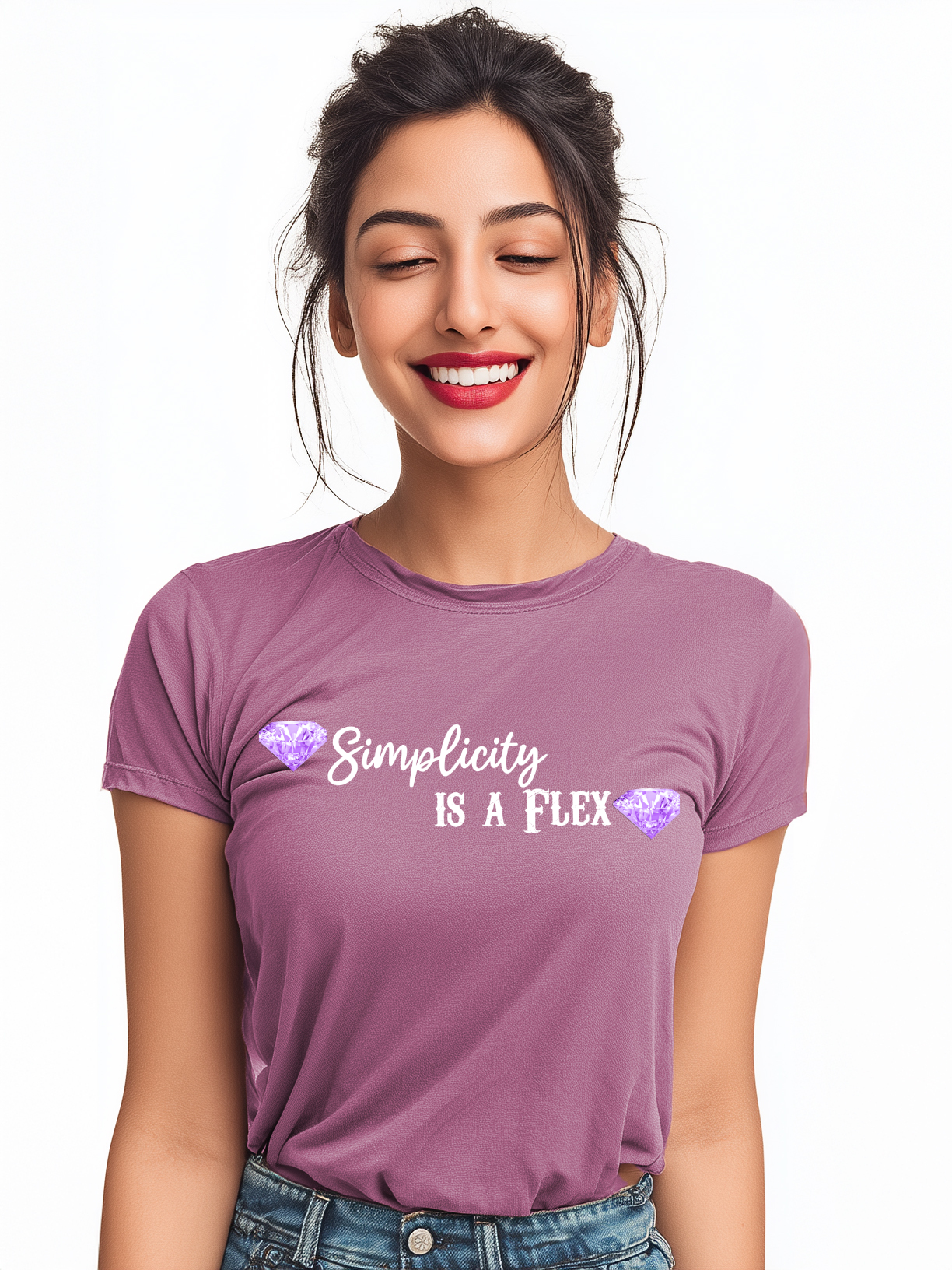 Simplicity Is a Flex Women’s Cotton T-Shirt