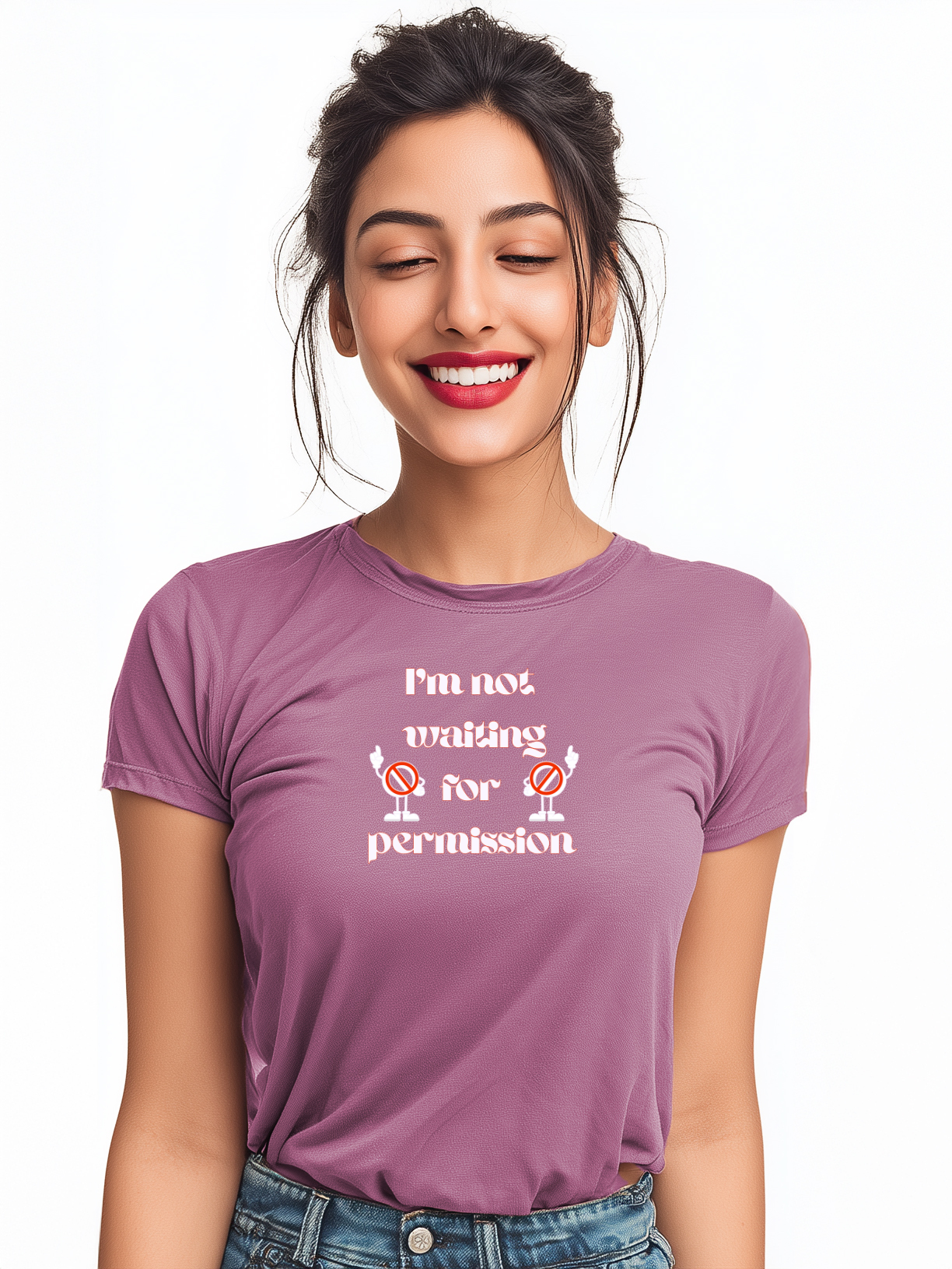 I Am Not Waiting for Permission Women’s Cotton T-Shirt