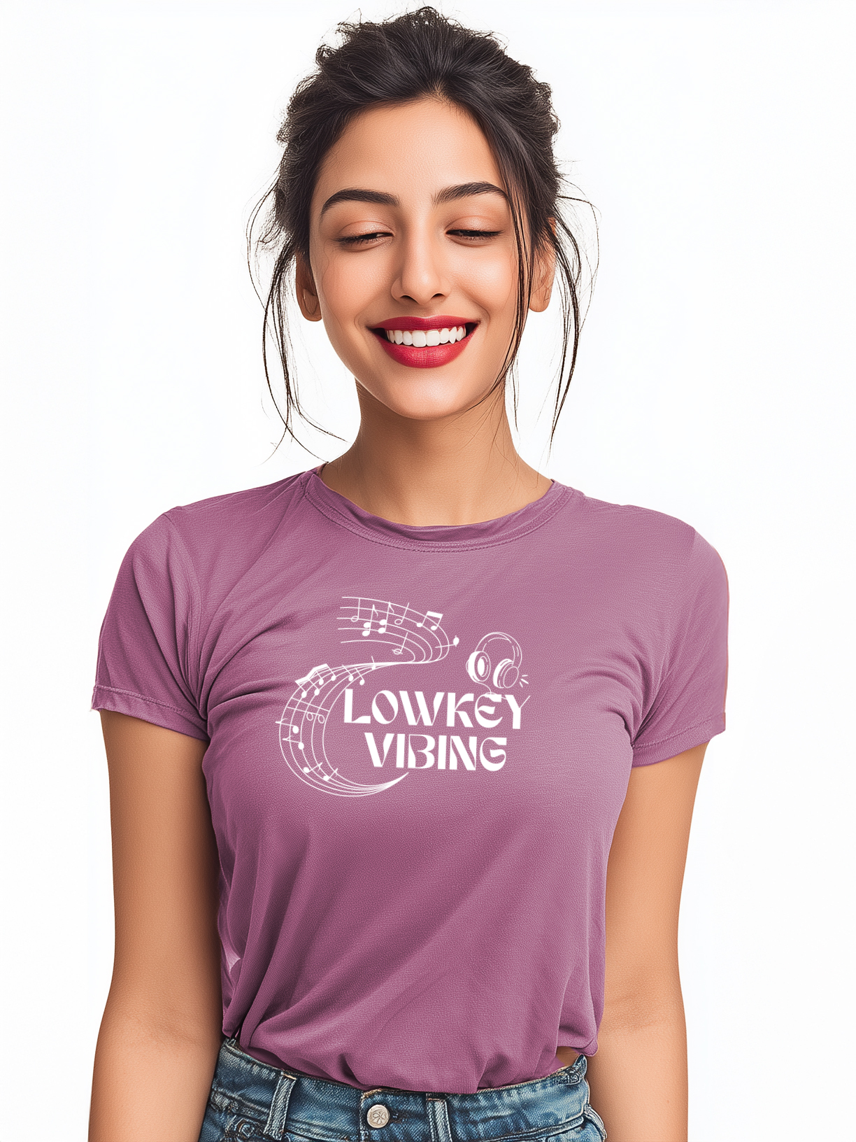 Lowkey Vibing Women’s Cotton T-Shirt