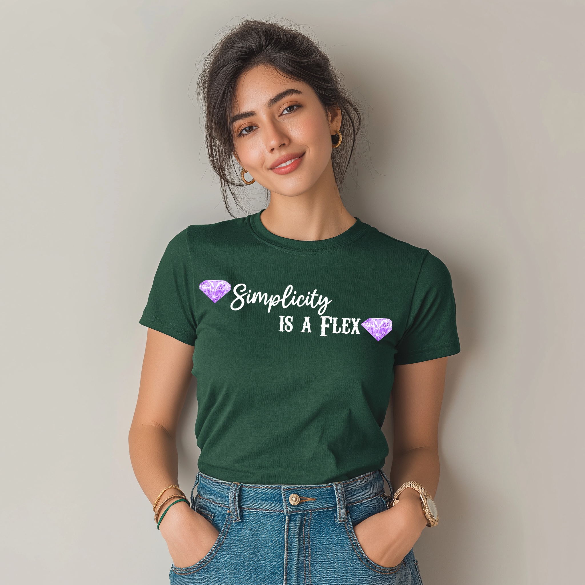 Simplicity Is a Flex Women’s Cotton T-Shirt