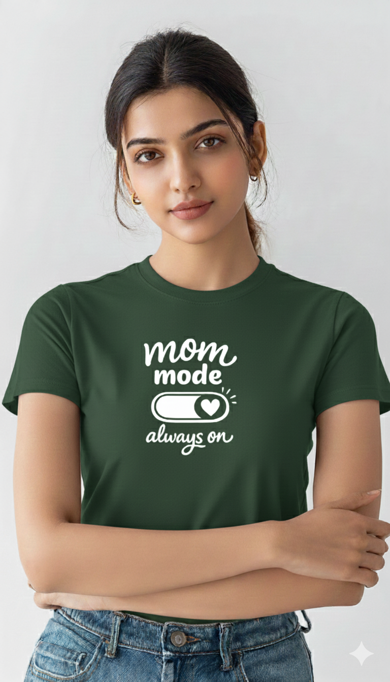 Mom Mode Always On – Women’s Cotton T-Shirt