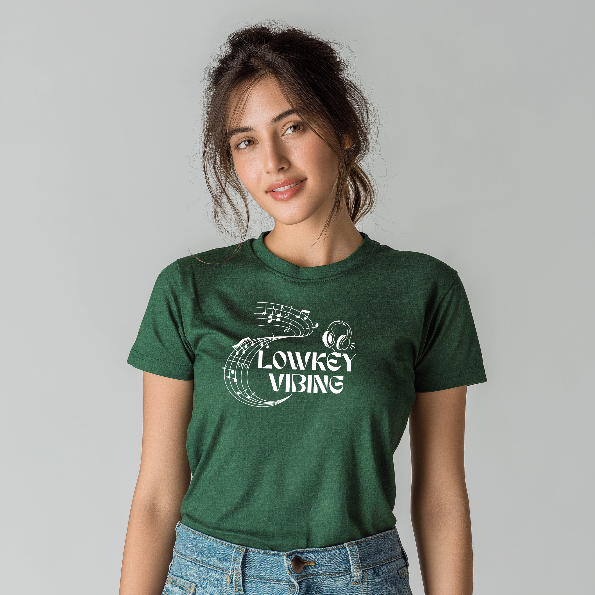 Lowkey Vibing Women’s Cotton T-Shirt