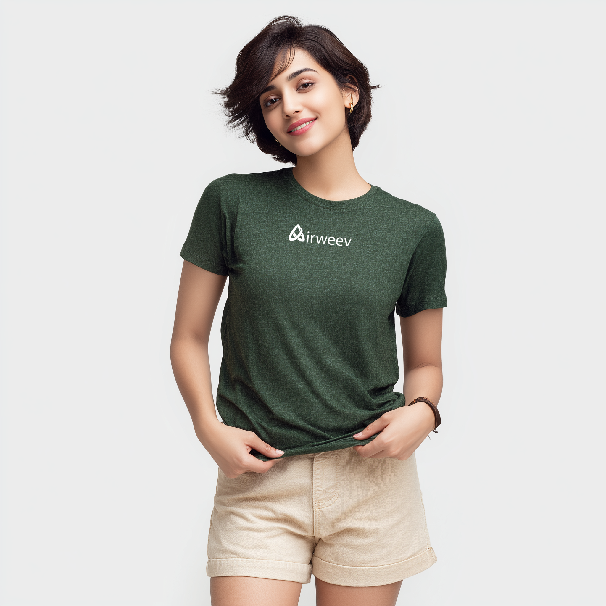 AirWeev Signature Logo Tee – Ultra Soft, Sweat-Free Comfort