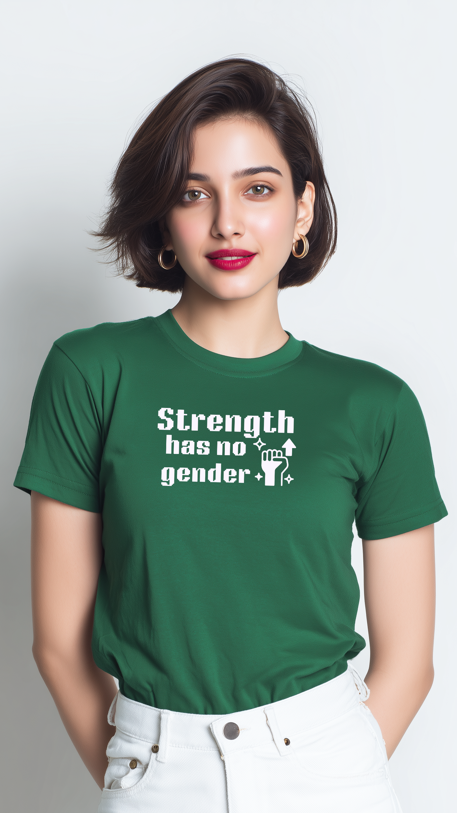 Strength Has No Gender Women’s Cotton T-Shirt
