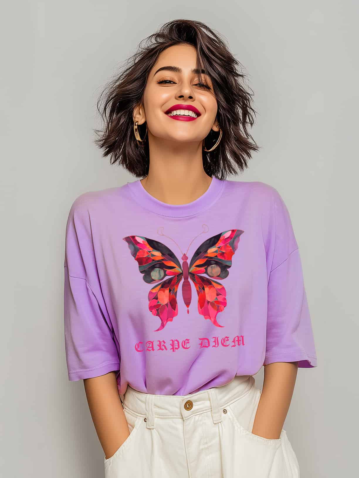Butterfly Gothic Grungestyle Premium Oversized Cotton Tshirt