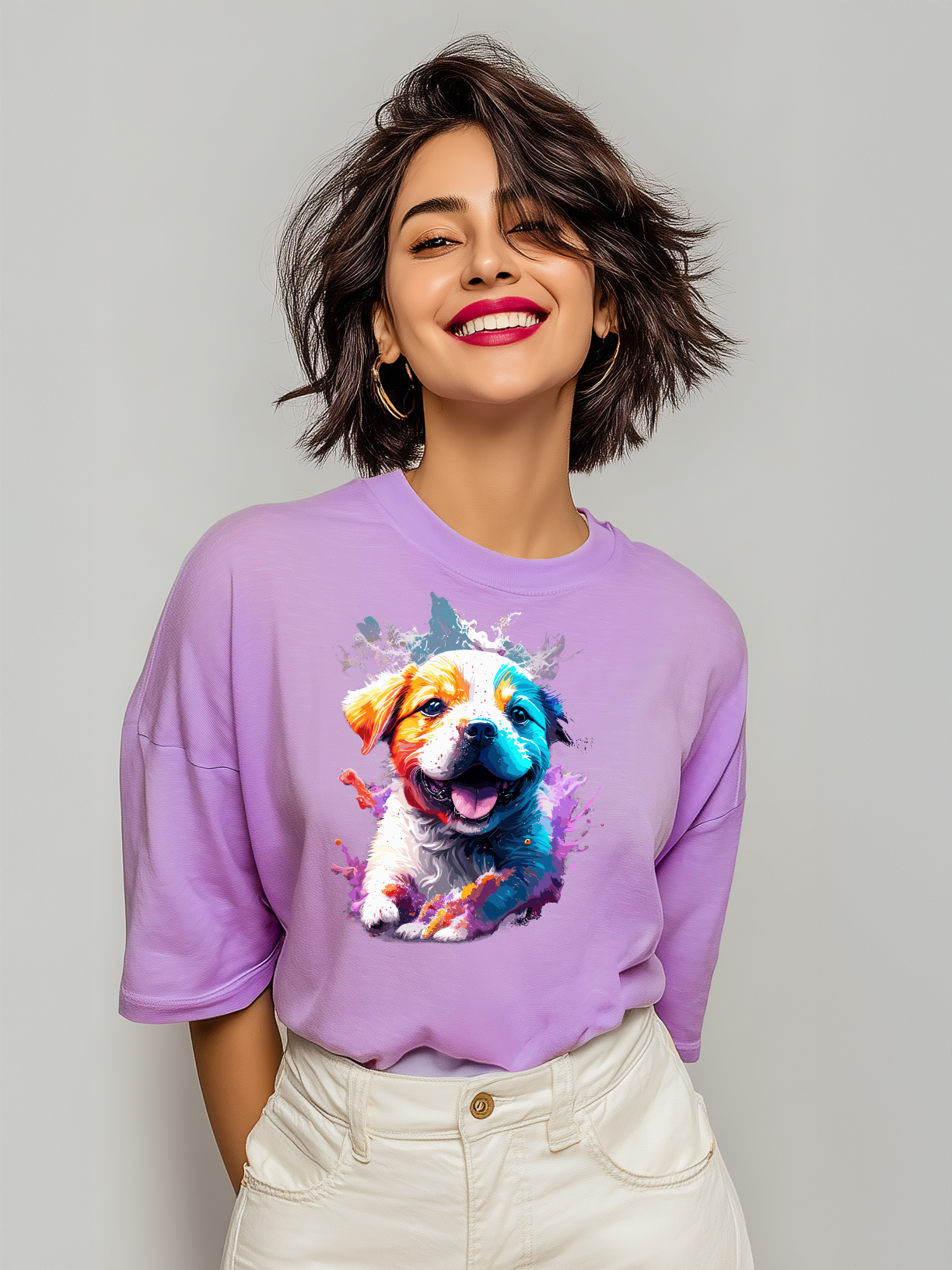 Puppy Oversized Tee
