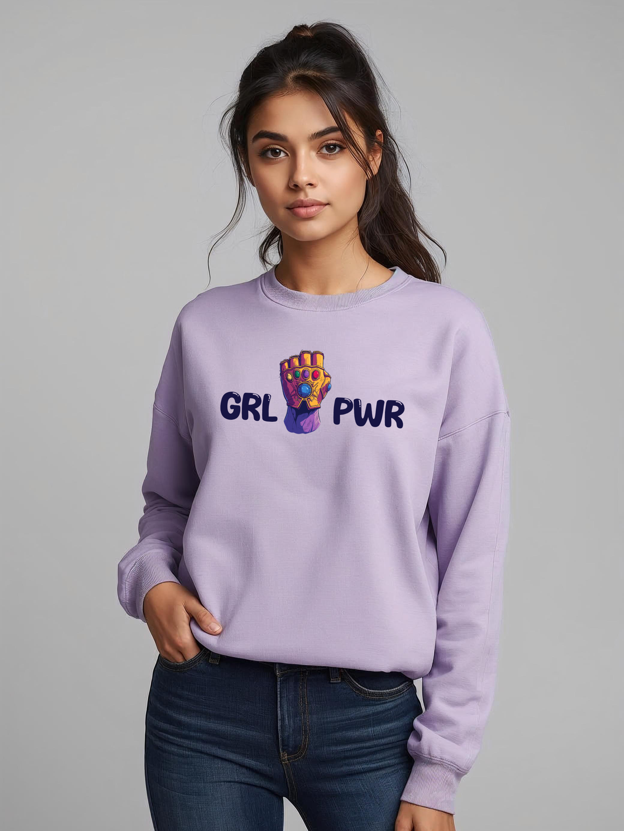 Girl Power Graphic Sweatshirt for Women | Storeily Winter Collection