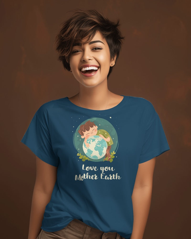 "Embrace Earth: Love You Mother Earth " Women's Graphic T-Shirt