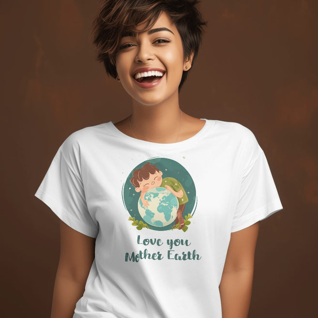 "Embrace Earth: Love You Mother Earth " Women's Graphic T-Shirt