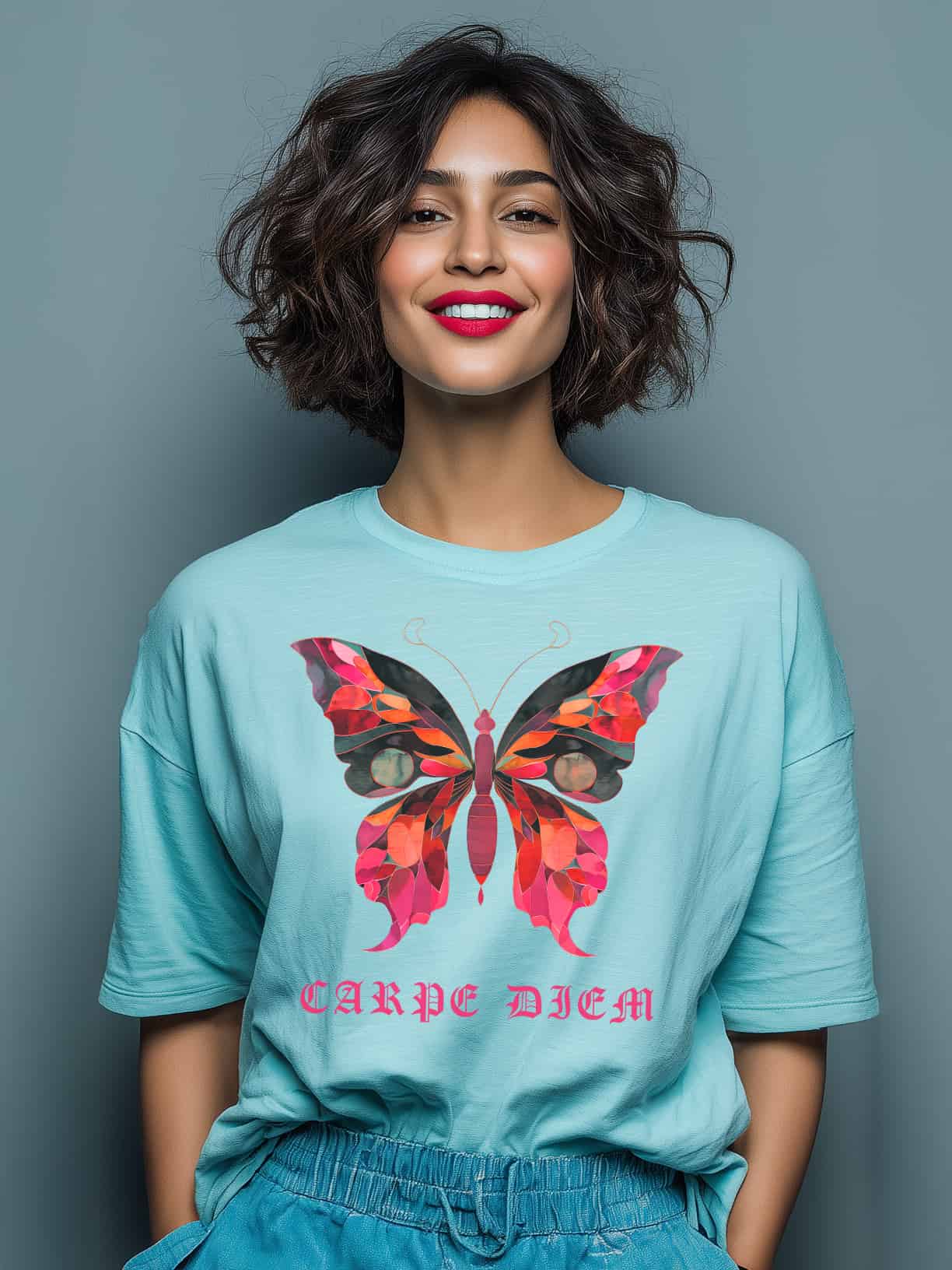 Butterfly Gothic Grungestyle Premium Oversized Cotton Tshirt