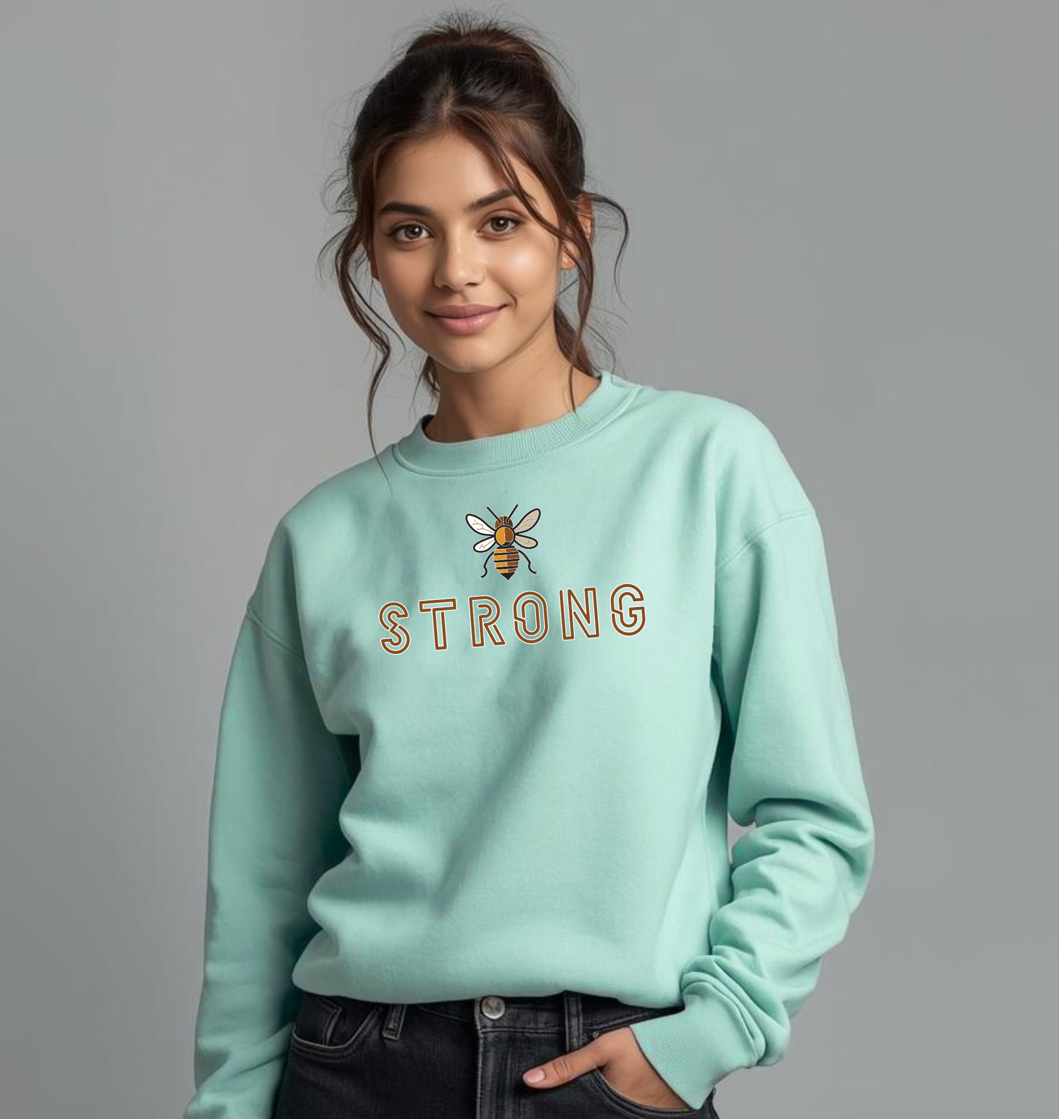 Be Strong Sweatshirt – Women’s Winter Sweatshirt | Storeily