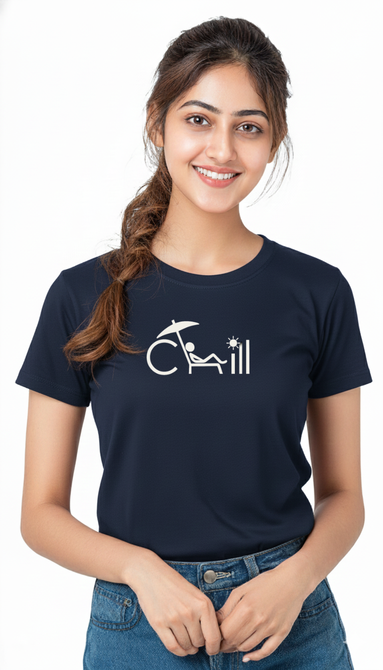 Women’s “Chill” Graphic Cotton Tshirt
