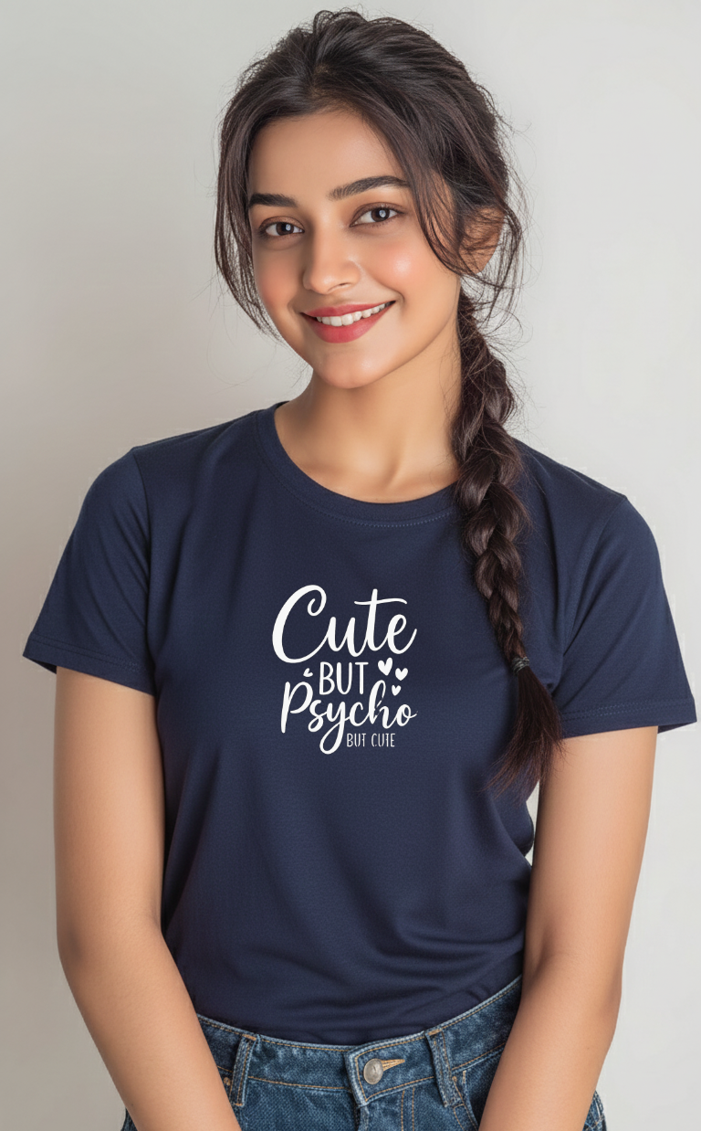 Cute Buy Psycho – Women's  Cotton T-shirt