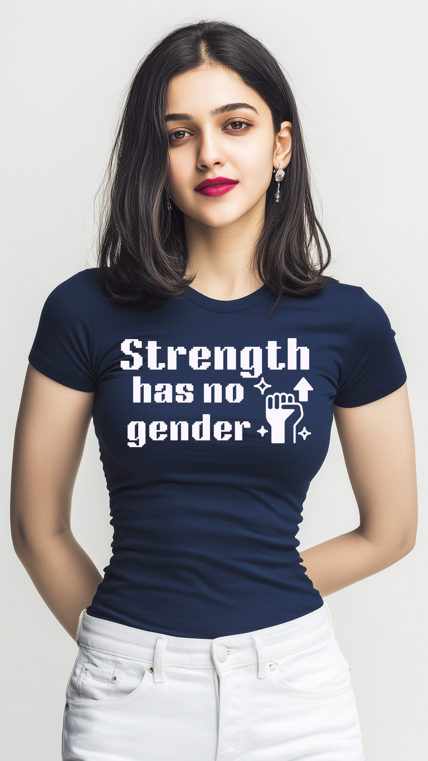 Strength Has No Gender Women’s Cotton T-Shirt